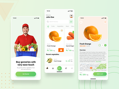 Online Grocery App UI Design