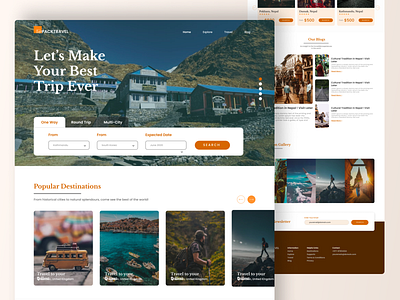 Travel website landing page branding design figma figma design figmadesign illustration logo minimal minimal design travel travel design travel website ui ux web website website design