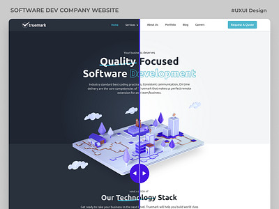 Company Landing Page - Dark/Light Mode