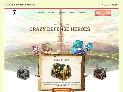 Tower Defense NFT Chest website