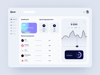 Bank Dashboard Design