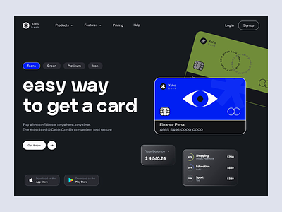 Finance. Banking App Design 2d animation anna fesenko app bank banking app bright brutalism cards concept credit design design app finance financial app gotoinc ui ux