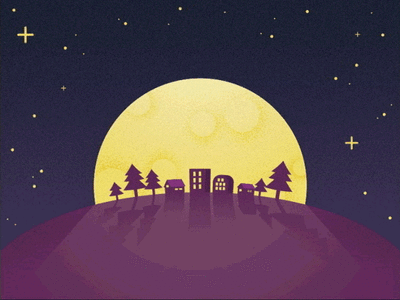Night Moon animation by imai on Dribbble