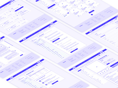 Wireframes the E-commerce project ux