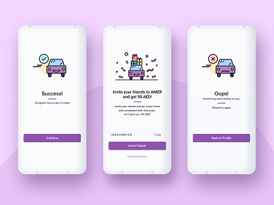 UI and Illustrations for Delivery App