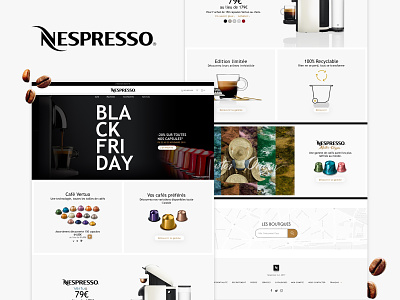 Nespresso Homepage Redesign first design homepage nespresso