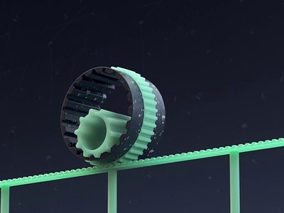 Gears Roll 3d animation black c4d cinema4d composition contrast dark design gears green lighting loop motion motion graphics motiondesign render rolling satisfying video