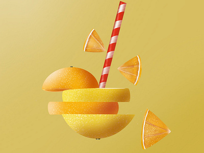 lemon ve orange in motion