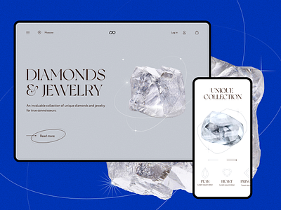 Alrosa #1 alrosa design graphic design jewellery ui web