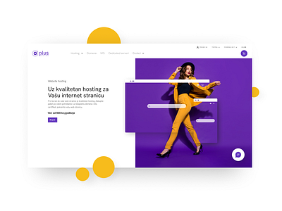 Landing Page for Hosting Provider - Plus Hosting