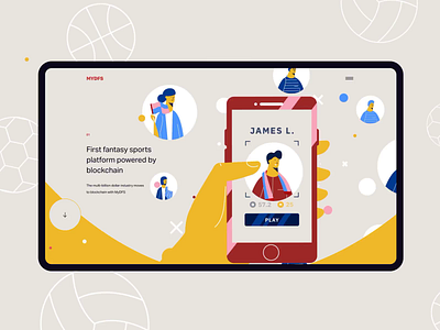 First sports platform powered by blockchain app blockchain clean design football game ios minimal motion motion design sport ui ux