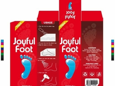 Joyful Foot Box design illustration logo typography vector