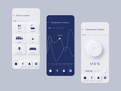 Neumorphism Smart Home Application