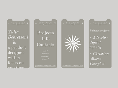 My Portfolio - Mobile UI branding design figma interaction interface ios light minimalism mobile portfolio typography ux