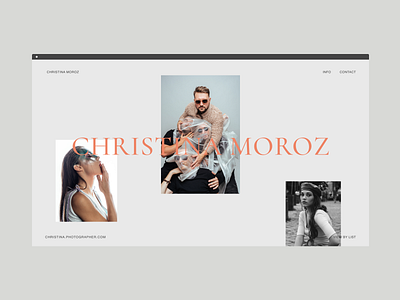 Christina Moroz Website-Portfolio colors design interaction interface list logo minimalism mobile pastel photographer portfolio projects typography ui web website