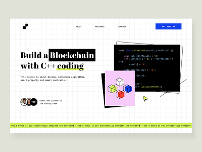 Blockchain Course - Landing Page