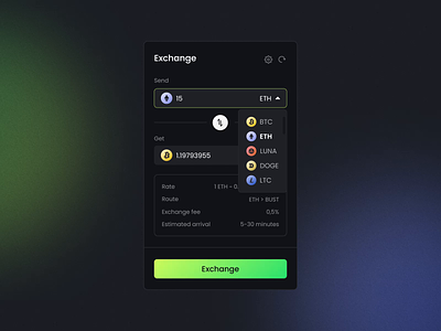 CoinMarker - Exchange Modal app b2b bitcoin coins cryptotrading currency ethereum exchange modal window ui webapp