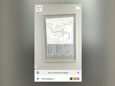 West of England Growth Map AR augmented reality infographics poster design