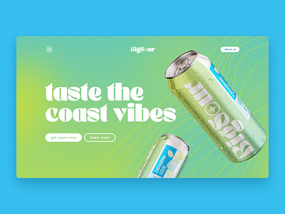 Beer Website Hero Concept beer beer label branding clean design graphic design typography ui ux web website