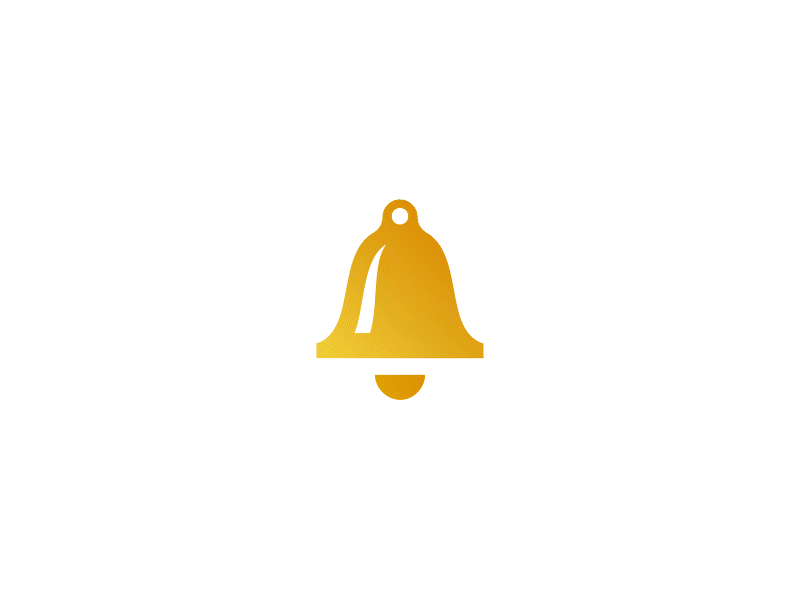 Bell alarm UI animation animation design graphic lowpoly render ui