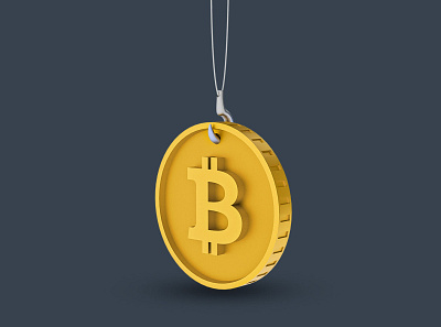 3d Bitcoin 3d blender design graphic illustration lowpoly render