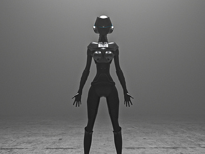 Robotic girl 3d art 3d modeling animation caustics character design cinema4d design modeling redshift rendering
