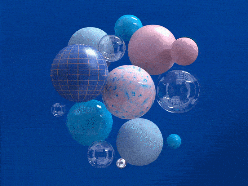 Bubbles 3d art 3d modeling animation cinema4d color design redshift rendering