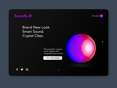 Screen Design - Soundly Speaker