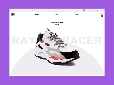 Landing page design | Fila