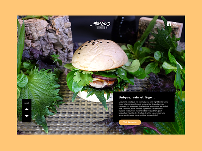 Landing page design | Shiso Burger branding burger design design agency minimal re design restaurant ui ux web webdesign website