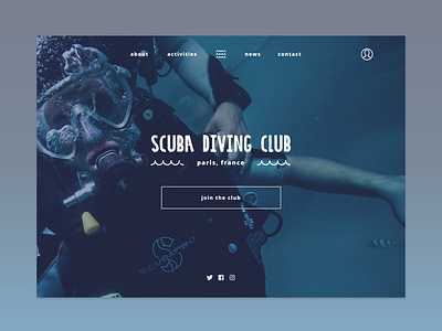 Website design | Scuba diving club