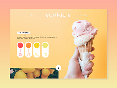 Website design | Ice cream branding colors design design agency ice cream minimal ui ux web webdesign website