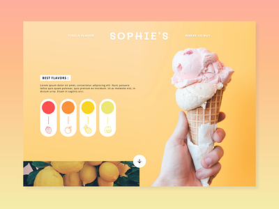 Website design | Ice cream