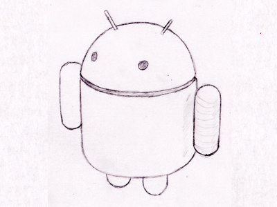 Android Sketch android character illustration pencil sketch