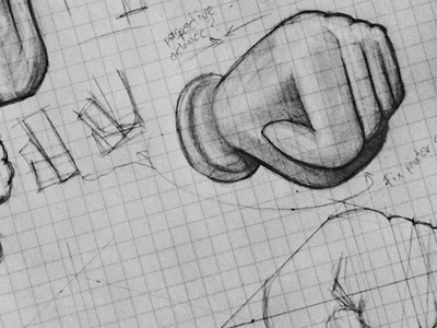 Fist draft fist hand illustration pencil