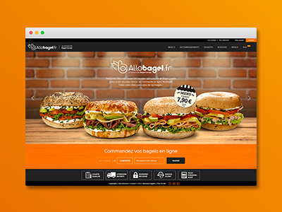 Allobagel bagel brand design digital food graphic graphics responsive ui ux web webdesign