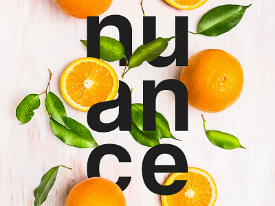Logo Nuance brand color design fruits graphic graphics illustration logo logotype nuance plants typography