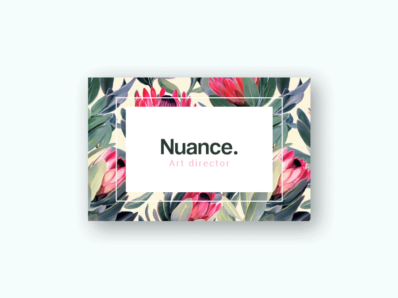 Nuance Flower V5 brand branding card design flowers illustration logo logotype pattern print typography vegetal