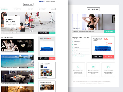Midipile Refonte brand color design e commerce flat home shopping simple ui ux web