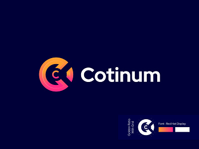 Cotinum - Abstract Logo Design absract abstract design abstract logo app app icon brand brand identity branding c letter logo clean design designs golden ratio logo grid logo icon illustraion lettering logo logotype minimal