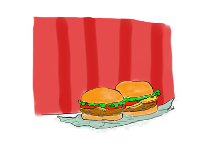 McD Burgers- I love to doodle about my loved one's bestfriend food food doodle illustrator love sketchbook