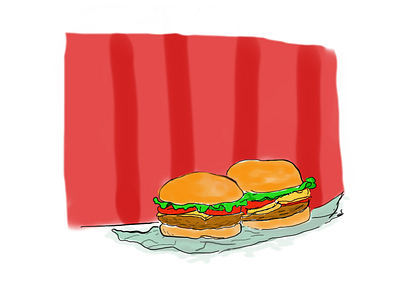 McD Burgers- I love to doodle about my loved one's