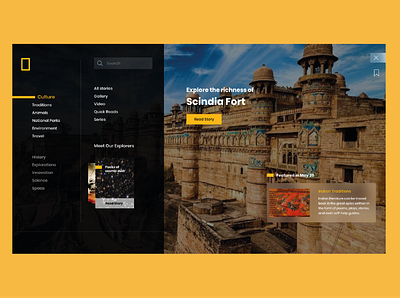 National Geographic Concept design exploration interface natgeo national geographic ui webdesign website website concept website design