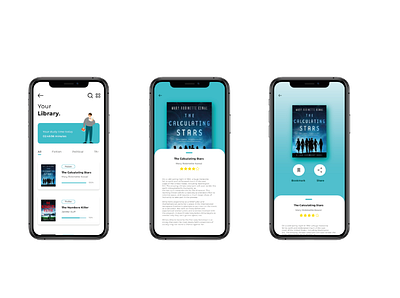 Library app app design application books curated design illustration interface ios library mobile mobile app ui