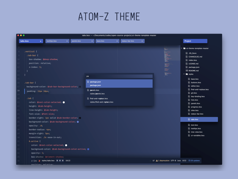 atom webstorm theme