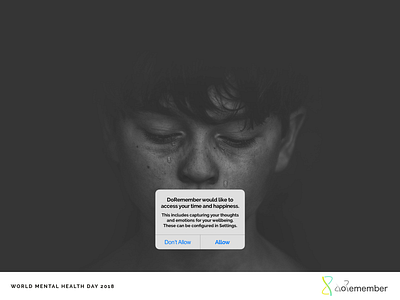 World Mental Health day - DoRemember ad campaign dark mental health notification poster release social media