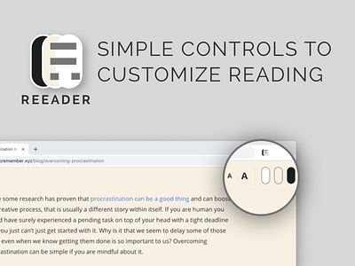 Reeader - Minimal & Open source reader for Chrome article chrome chrome extension minimal reader reading text theme toggle