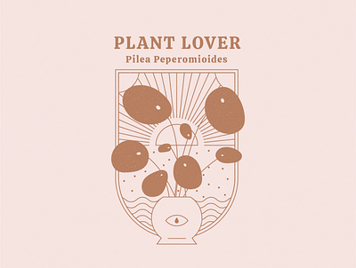 Plant lover illustration 3 badge design graphic design illustration illustrator logo love minimal plant