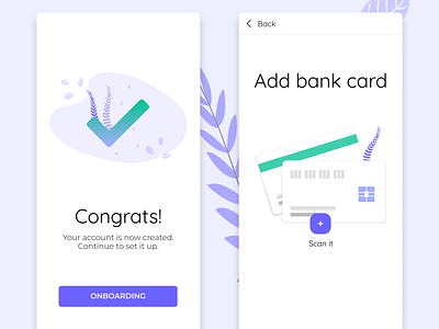 Onboarding UI app 🌱 app appdesign card design illustration ui webdesign