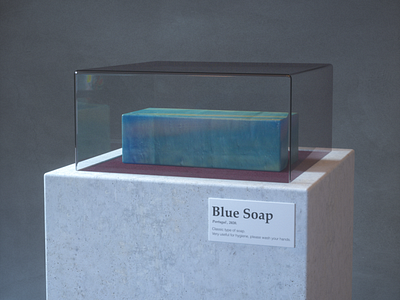 Blue Soap 3d art 3dmodeling cgi cinema 4d design illustration motiondesign motiondesigner octane octanerender stayhome